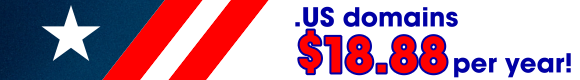 dot-us-domaims $18.88 per year